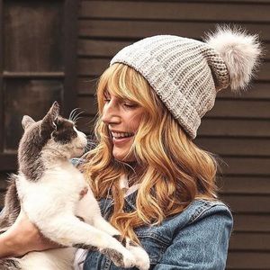 Jules Kaw Knit Pompom Hat